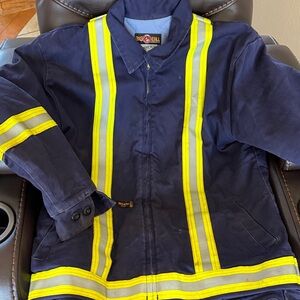 Big Bill Navy High-Visibility Safety Work Jacket